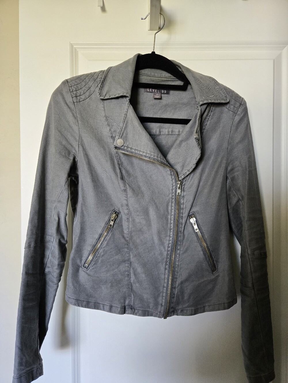 Level 99 Danica Moto Jacket, Concrete Grey